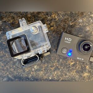 HD 1080P Black Action Camera Go Pro with Waterproof Case